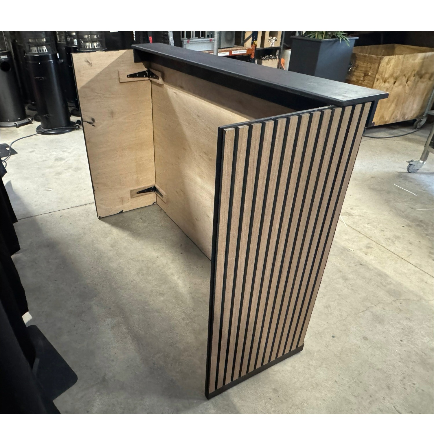 Voorzetbar lounge zwart 1,56m - Afbeelding 2