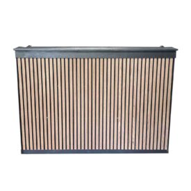 Voorzetbar lounge zwart 1,56m