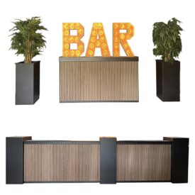 Luxe bar lounge zwart GROOT