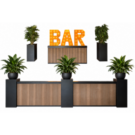 Luxe bar lounge zwart GROOT