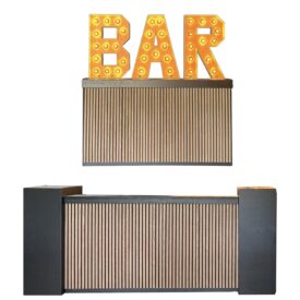 Luxe bar lounge zwart KLEIN