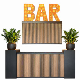 Luxe bar lounge zwart KLEIN